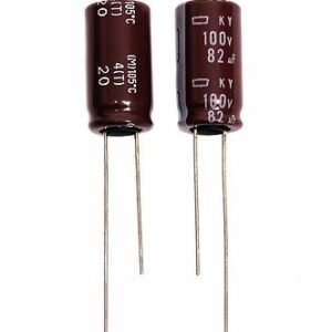 electrolytic capacitor 82uf 100v